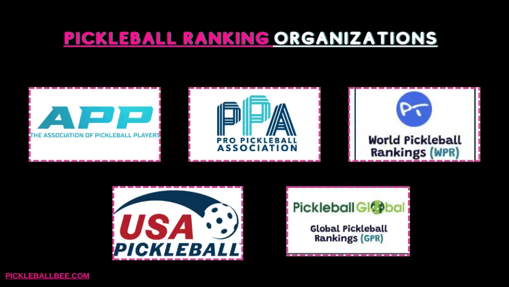 Pickleball ranking organizations